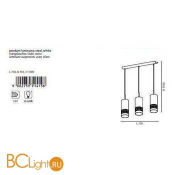 Подвесной светильник Eglo Carmelia 91415 - Схема