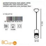 Подвесной светильник Eglo Carmelia 91414 - Схема