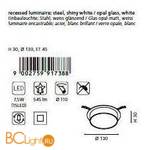 Спот (точечный светильник) Eglo Chiron-Led 91738 - Схема