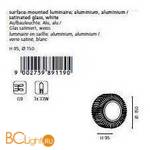 Потолочный светильник Eglo Chiron 89119 - Схема