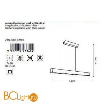 Подвесной светильник Eglo Collada 93349 - Схема