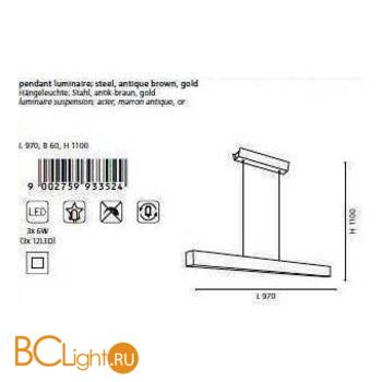 Подвесной светильник Eglo Collada 93352 - Схема