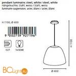 Подвесной светильник Eglo Coretto 92719 - Схема