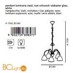 Люстра Eglo Dionis 89897 - Схема