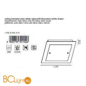 Потолочный светильник Eglo Eleana 92102 - Схема