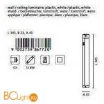 Настенно-потолочный светильник Eglo Enja5 86772 - Схема