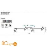 Спот (точечный светильник) Eglo Eridan 90826 - Схема