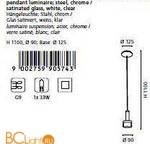 Подвесной светильник Eglo Fabiana 90574 - Схема