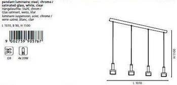 Подвесной светильник Eglo Fabiana 90576 - Схема