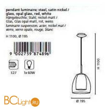 Подвесной светильник Eglo Fargo 87489 - Схема