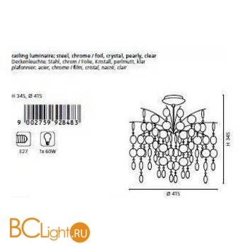 Потолочный светильник Eglo Fedra 92848 - Схема