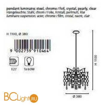 Подвесной светильник Eglo Fedra 91046 - Схема