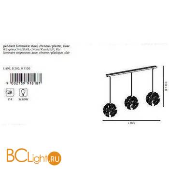 Подвесной светильник Eglo Fenari 91818 - Схема