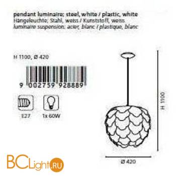 Подвесной светильник Eglo Filetta 92888 - Схема