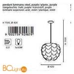 Подвесной светильник Eglo Filetta 92987 - Схема