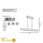 Подвесной светильник Eglo Fornes 93337 - Схема