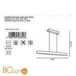Подвесной светильник Eglo Fornes 93341 - Схема