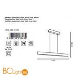 Подвесной светильник Eglo Fornes 93343 - Схема