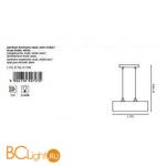 Подвесной светильник Eglo Fortuna 90757 - Схема