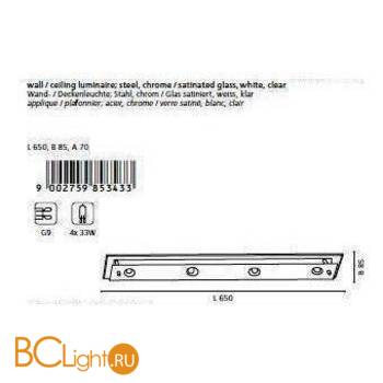 Настенно-потолочный светильник Eglo Fres 85343 - Схема