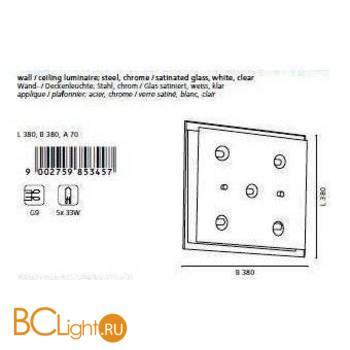 Настенно-потолочный светильник Eglo Fres 85345 - Схема