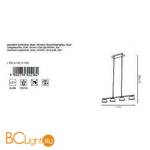 Подвесной светильник Eglo Frossini 92218 - Схема