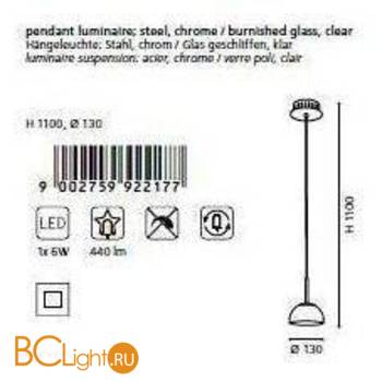 Подвесной светильник Eglo Frossini 92217 - Схема