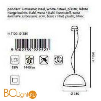 Подвесной светильник Eglo Gaetano 92952 - Схема