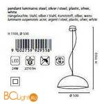 Подвесной светильник Eglo Gaetano 92955 - Схема