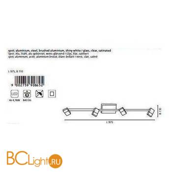 Спот (точечный светильник) Eglo Gemini 90865 - Схема