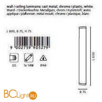 Настенно-потолочный светильник Eglo Gita1 90527 - Схема