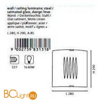 Настенно-потолочный светильник Eglo Grafik 83131 - Схема