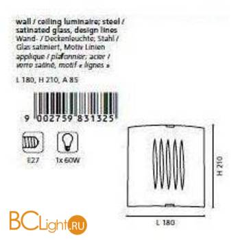 Настенно-потолочный светильник Eglo Grafik 83132 - Схема
