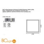 Настенно-потолочный светильник Eglo Idun 88891 - Схема