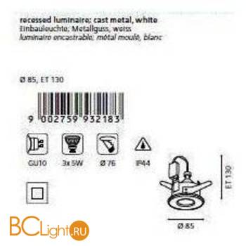 Встраиваемый спот (точечный светильник) Eglo Igoa 93218 - Схема
