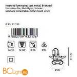 Встраиваемый спот (точечный светильник) Eglo Igoa 93217 - Схема