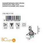 Встраиваемый спот (точечный светильник) Eglo Igoa 93242 - Схема