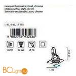 Встраиваемый спот (точечный светильник) Eglo Igoa 93246 - Схема