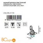 Встраиваемый спот (точечный светильник) Eglo Igoa 93244 - Схема