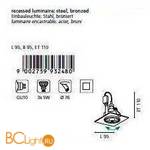 Встраиваемый спот (точечный светильник) Eglo Igoa 93248 - Схема