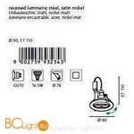Встраиваемый спот (точечный светильник) Eglo Igoa 93234 - Схема