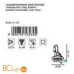 Встраиваемый спот (точечный светильник) Eglo Igoa 93235 - Схема