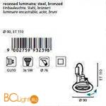 Встраиваемый спот (точечный светильник) Eglo Igoa 93239 - Схема