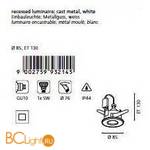 Встраиваемый спот (точечный светильник) Eglo Igoa 93214 - Схема