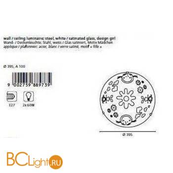 Настенно-потолочный светильник Eglo Junior2 88973 - Схема