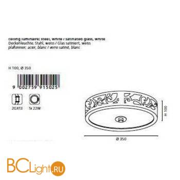 Потолочный светильник Eglo La Casedda 91502 - Схема