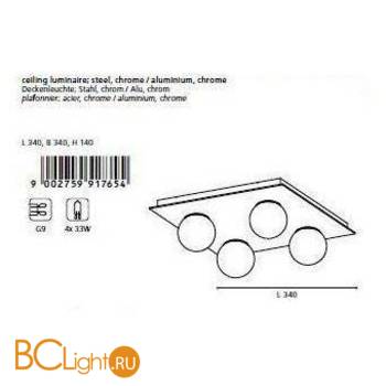 Потолочный светильник Eglo Lalita 91765 - Схема
