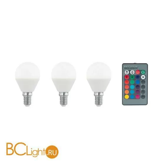 Лампа Eglo E14 LED RGB 4W 3000K 300lm 10683