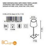 Настольная лампа Eglo Lauritz 92883 - Схема