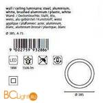 Настенно-потолочный светильник Eglo Led Carpi 93287 - Схема